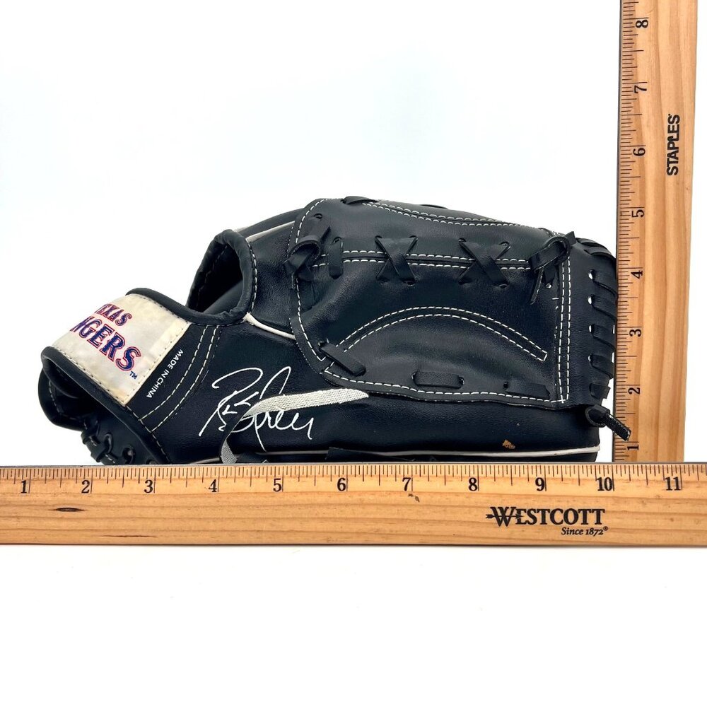 Texas Rangers Baseball Glove Rusty Greer Faux Leather Dr. Pepper Albertsons Logo - Picture 9 of 11